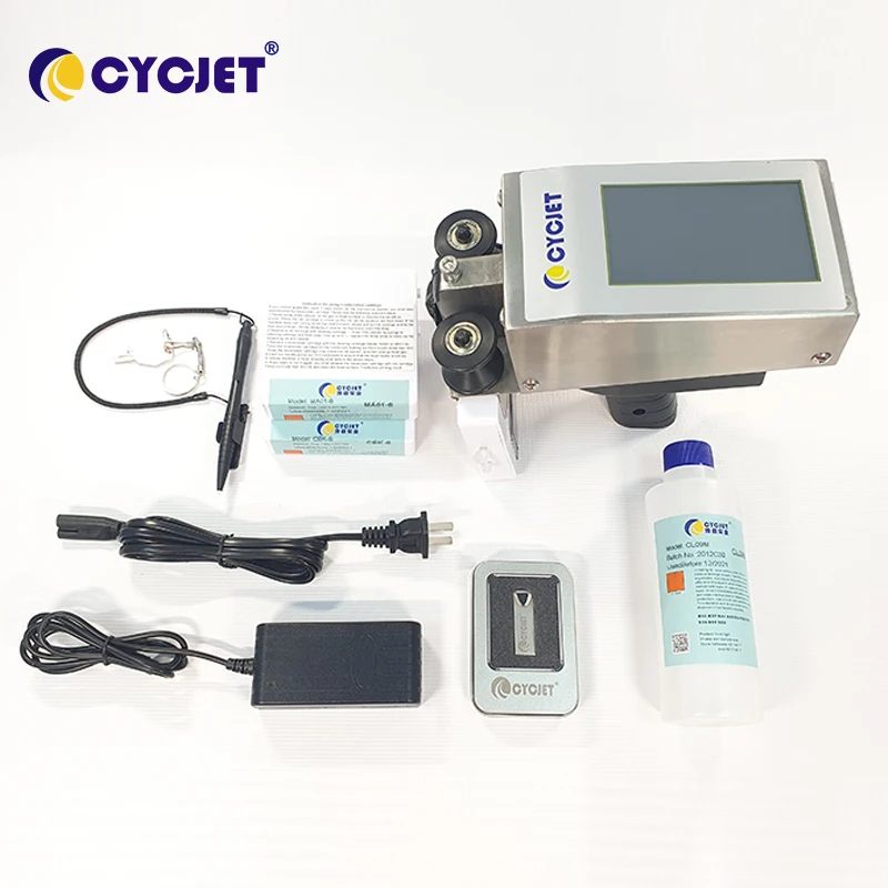 CYCJET Packaging Bags Handheld Inkjet Printer for Serial Number Logo QR Code Bar Code Printing
