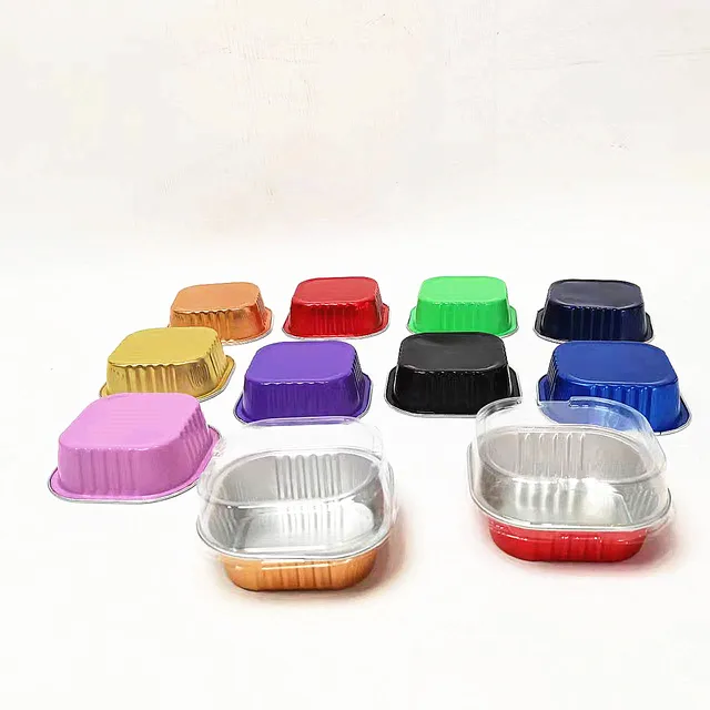 Aluminum Foil Ramekins Standard Size  Souffle & Creme Brulee food baking container reusable  Aluminum Foil pudding cups