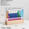 Sección de letras de color, sin base de lámpara.
