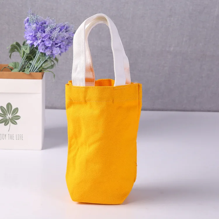 Custom Printed Logo Promotional Reusable Long Handle Tote Shopping Bags preview 6