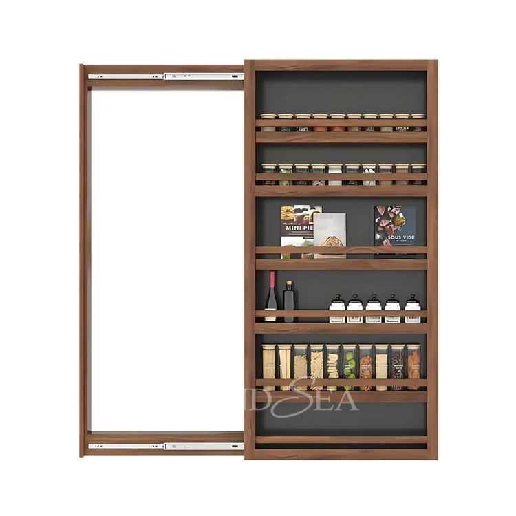 Customized Measurements Solid Wood Cabinet Doors Storage Secret Hidden Door  Bookshelf Door