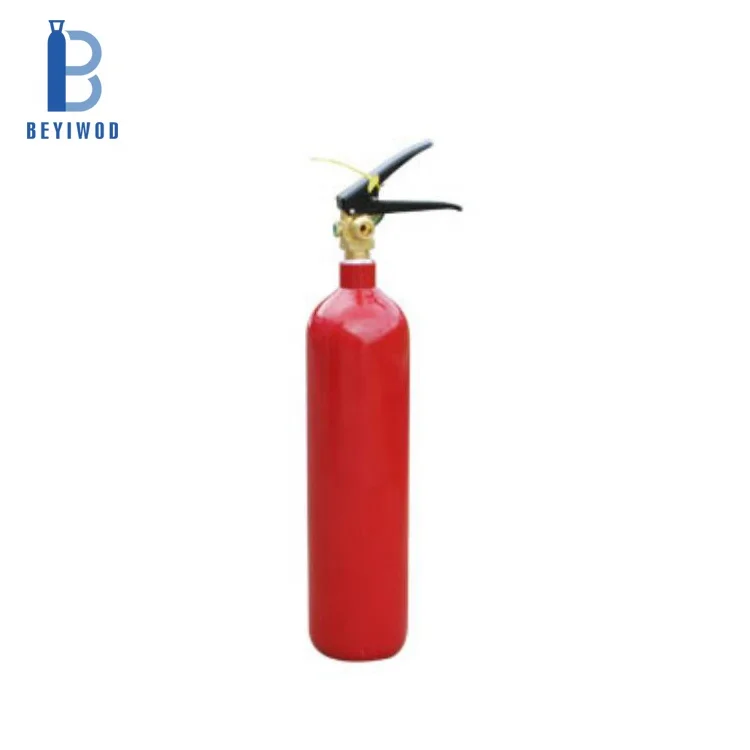 Bouteille d'acier sans soudure haute pression conforme aux normes DOT, UE et ISO, 6 kg, CO2 pour extincteurs, certificat PED inclus