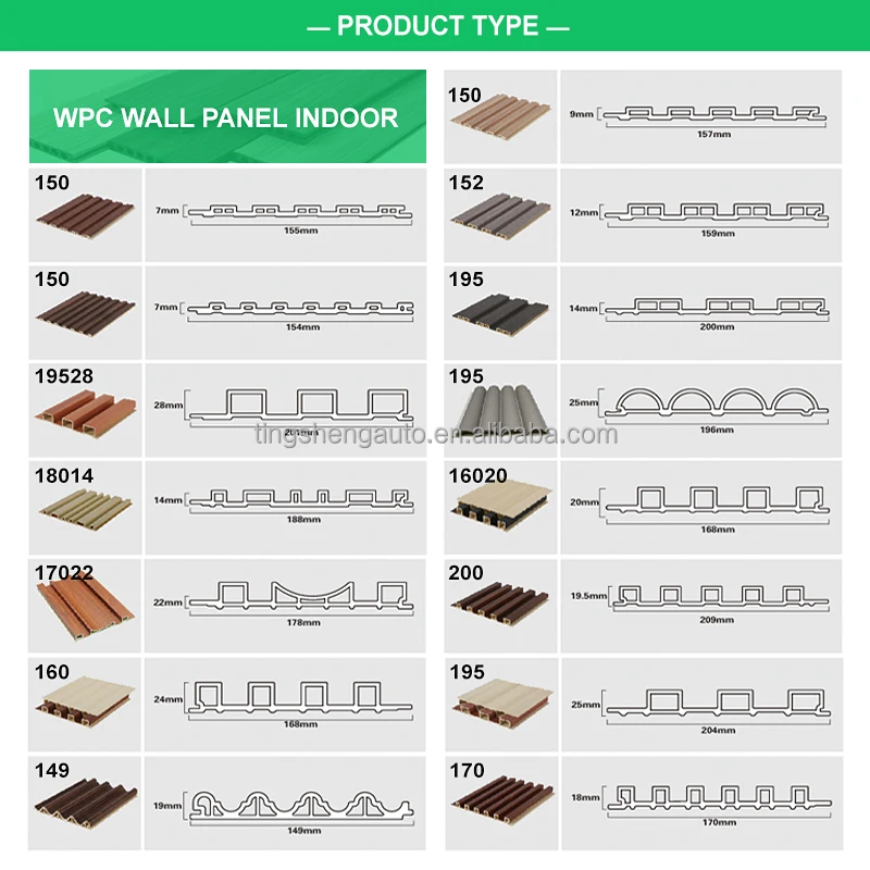 Alibaba.com: Modern Style 3D Fluted WPC Wall Panel for interior ...
