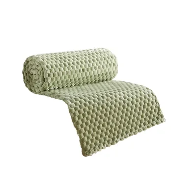 E-Commerce Coral Fleece Flannel Blanket Tortoise Design Office Nap Blanket for Winter