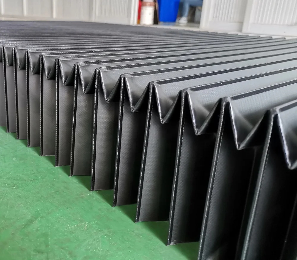 Rectangular Accordion Bellows Cover - Flame Retardant Textile Dust