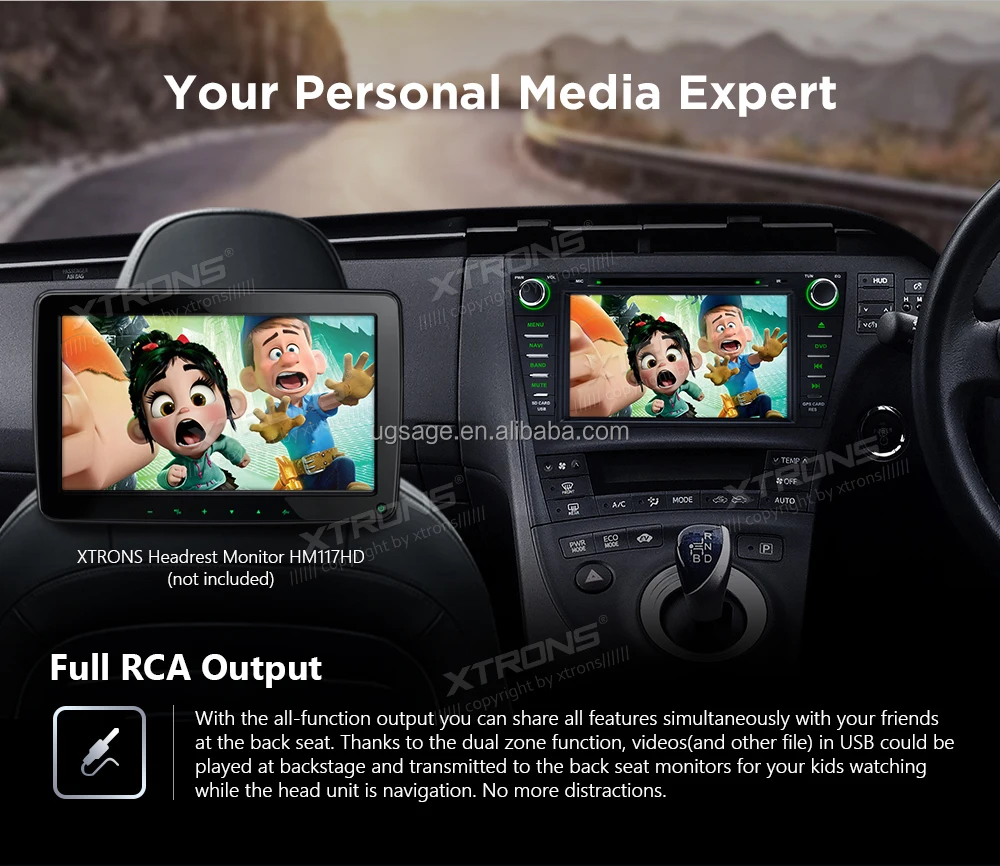 Xtrons 8 Inch Android 12 Double Din Car Radio For Toyota Prius With ...