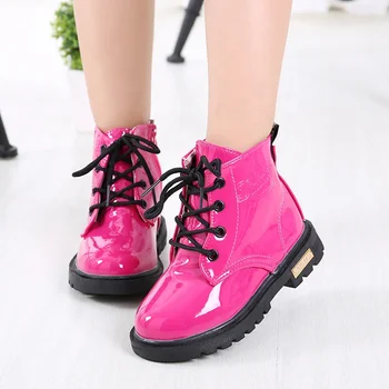 Jinbeile Kids Designer Fashion Boots 2021 Kids Leather Winter Little Girl Snow Boots Children Shoe Ankle Boots Women