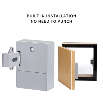 Invisible Hidden RFID Free Opening Intelligent Sensor Cabinet Lock Locker  Wardrobe Shoe Cabinet Drawer Door Lock