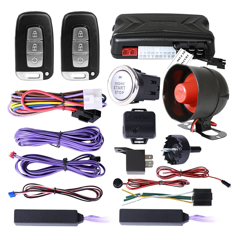 Passive Keyless Entry Push Start Button System for Camry Polo Corolla Sonata City Bora Fiesta Cars-Spy Ignition Control