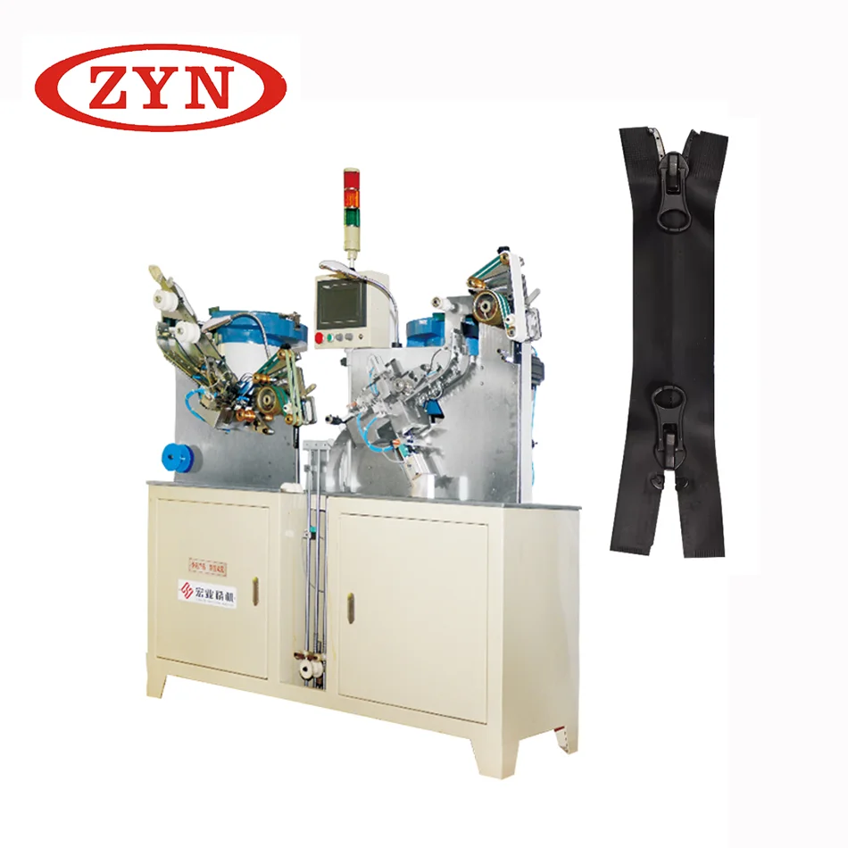 ZYN Full Automatic PLC-controlled Motor-Driven Nylon Zipper Slider ...