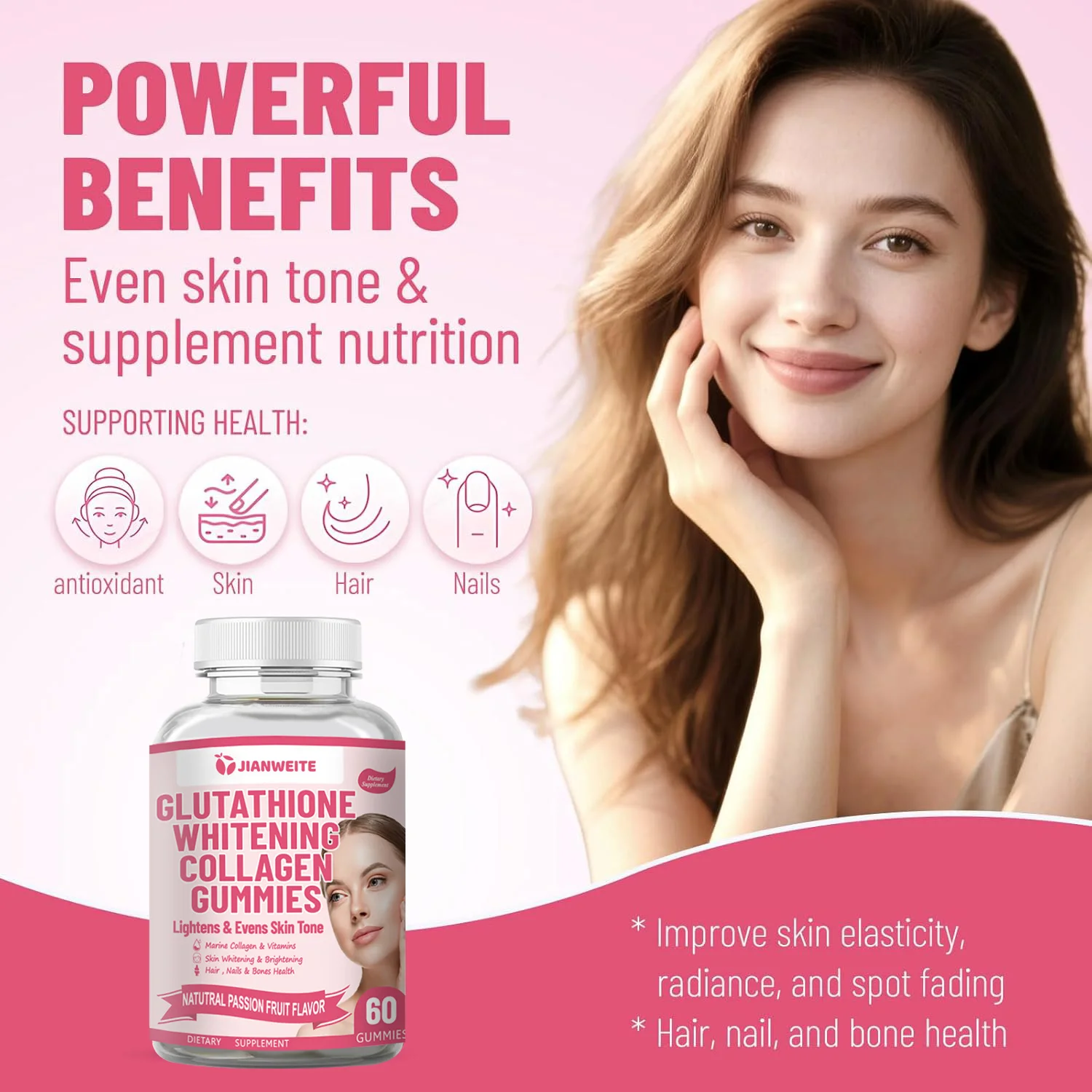 collagen glutathione glow gummies L-Glutathione Skin Whitening Brightening Women Beauty Herbal Supplement with Biotin Vitamin C & E Detoxifies Toxins From Body Cagrilintide for men: complete Select Flavor ::Spearmint