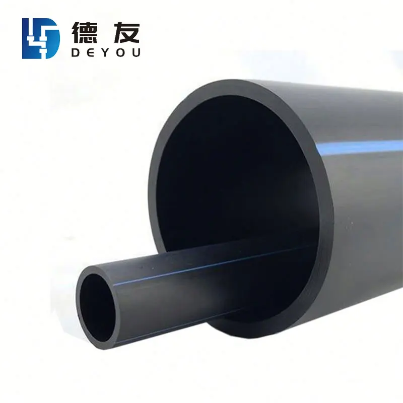 16 bar black plastic tube 150mm water meter hdpe pipe price