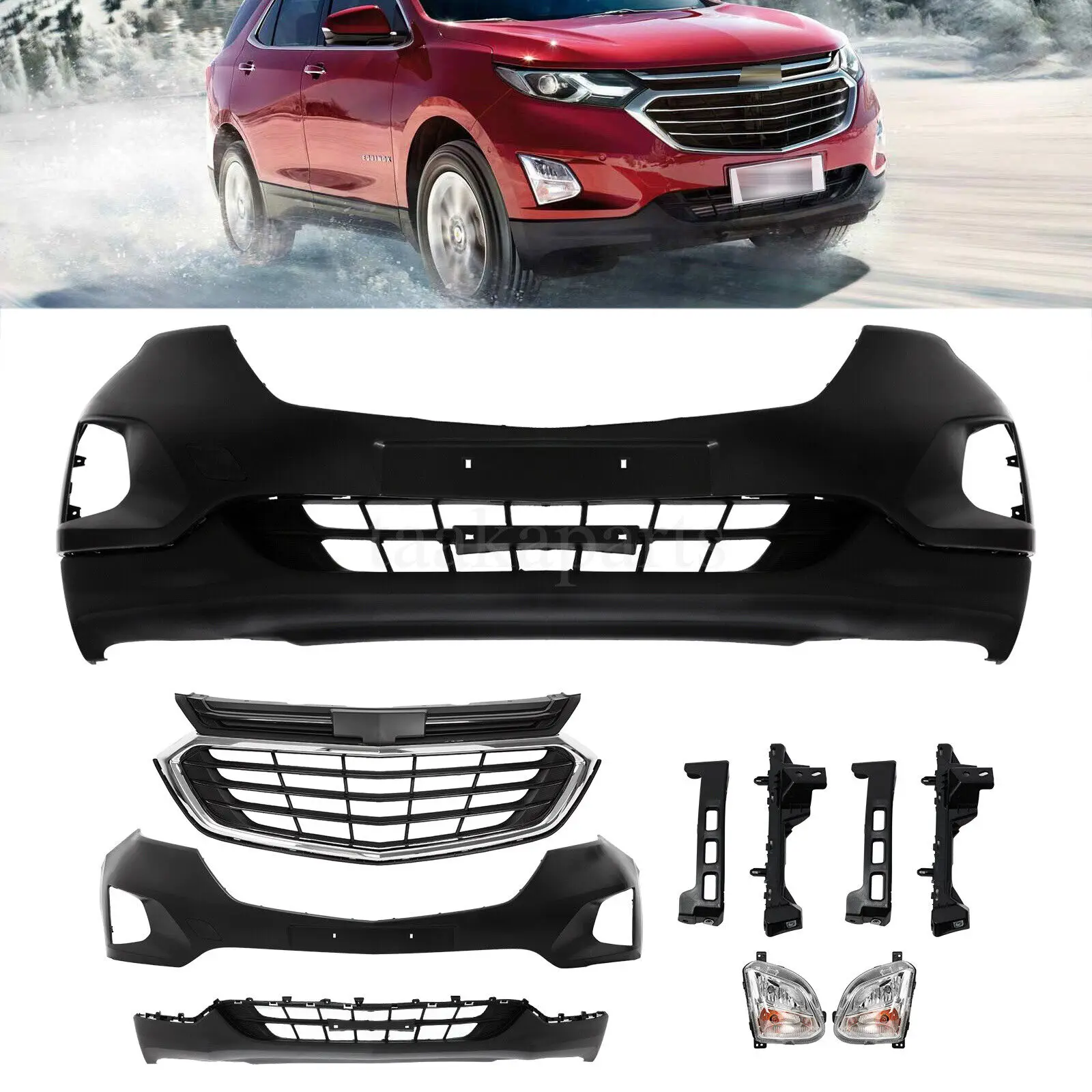 new good quality replacement Front Bumper Complete Set kit Assembly for Chevrolet chevy equinox  2018 2019 2020 2021