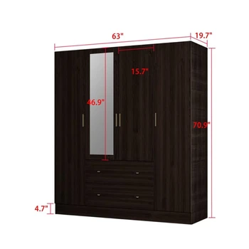 China Factory Seller white park storage and organization wardrobe for clothes