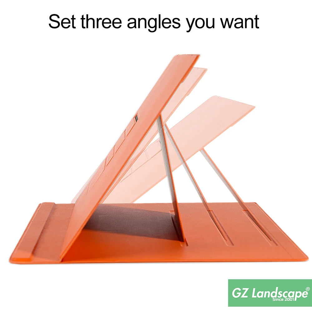 Adjust Angle Foldable Holder Leather Custom Magnetic Accessory Organizer Laptop Tablet Phone Read Book Stand Smart Desk Mat