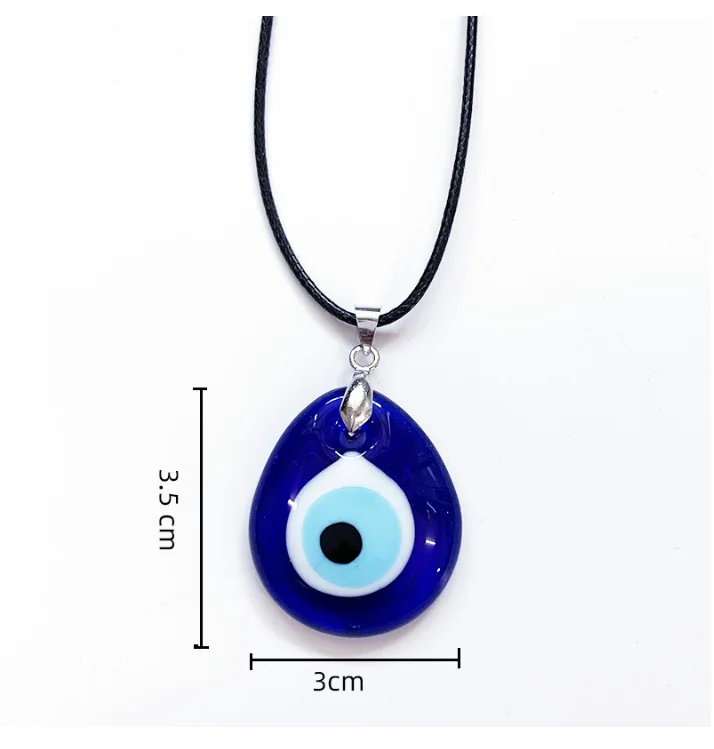 Artilady Cheap Price Glass Blue Eyes Necklace Turkish Lucky Amulet Evil Eye  Necklace Jewelry for Women Men Gift