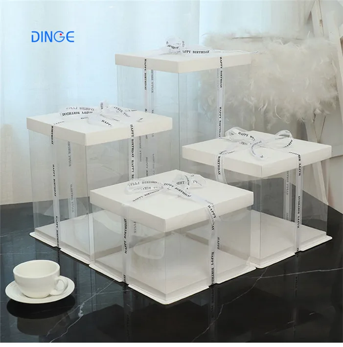 Wedding Custom Gold Cake Box Packaging Wholesale For Cakes Boxes With