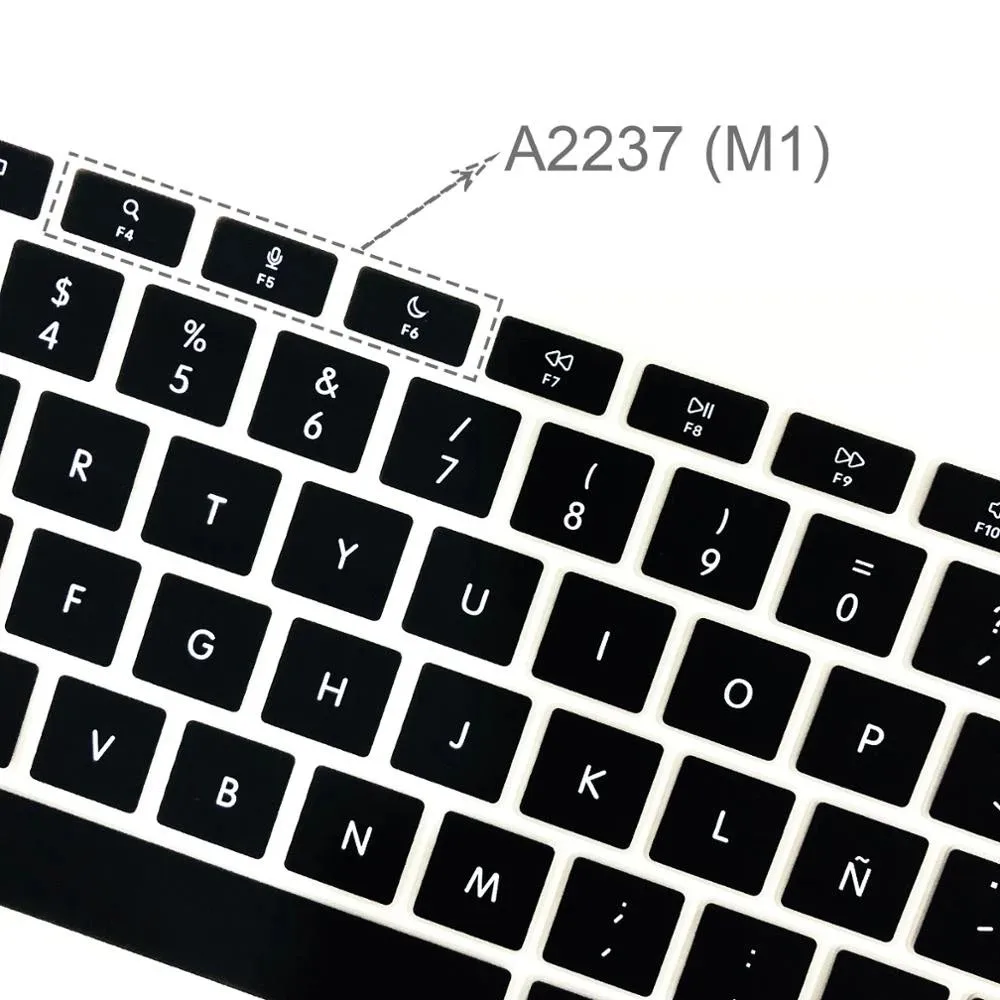 Французский испанский чехол для клавиатуры Macbook Air13 M1 A2337 Защитная пленка ноутбука 2020 13Air наклейка на клавиатуру A1466 A1932