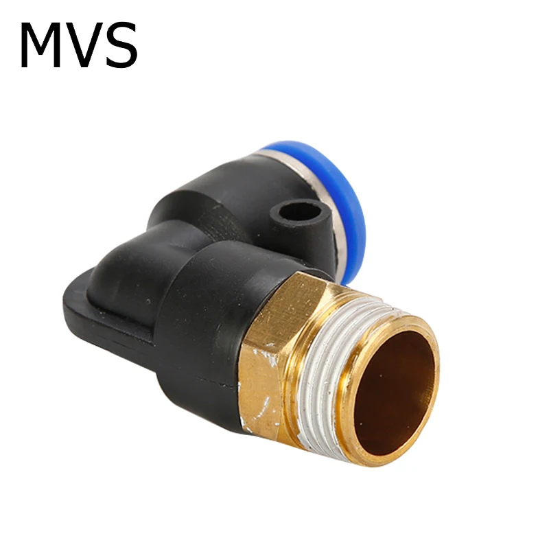 Cheapest Price PL  Thread L Type 6mm Pneumatic Parts One Touch Elbow Pneumatic Hose Fitting Connector