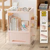 Pink [3-layer - no wheels] comes with a 7-piece storage set