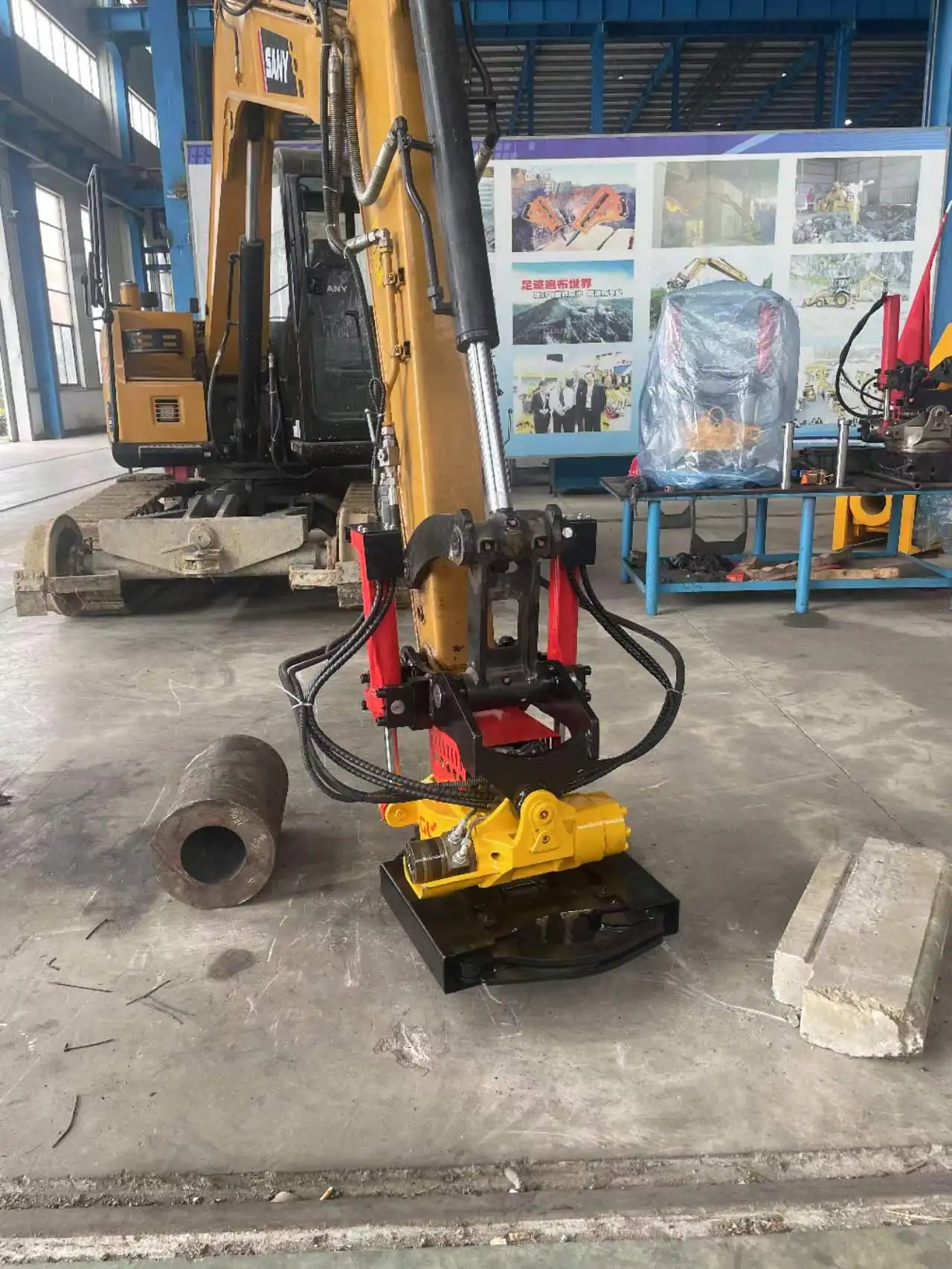 Tilt Rotator   for Excavator 3-20 Ton 360 Rotation Quick Change Multi Purpose  Excavator Attachment