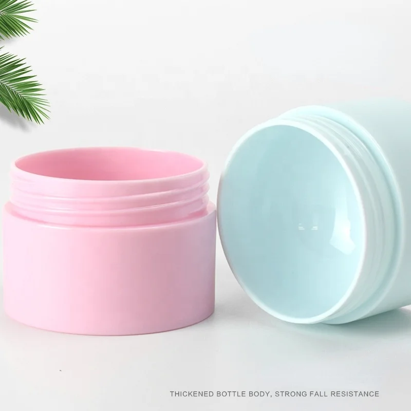 Plastic Pink Cream Jar Face Eye Cream Container Fancy 5ml 15ml 20ml 30ml 50ml Empty Cosmetic Beauty Blue White Black Round Shape