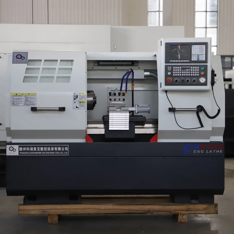 High Precision Automatic GSK Control System Horizontal CNC Lathe CK6140 Flat Bed Structure for Medium Duty Machining