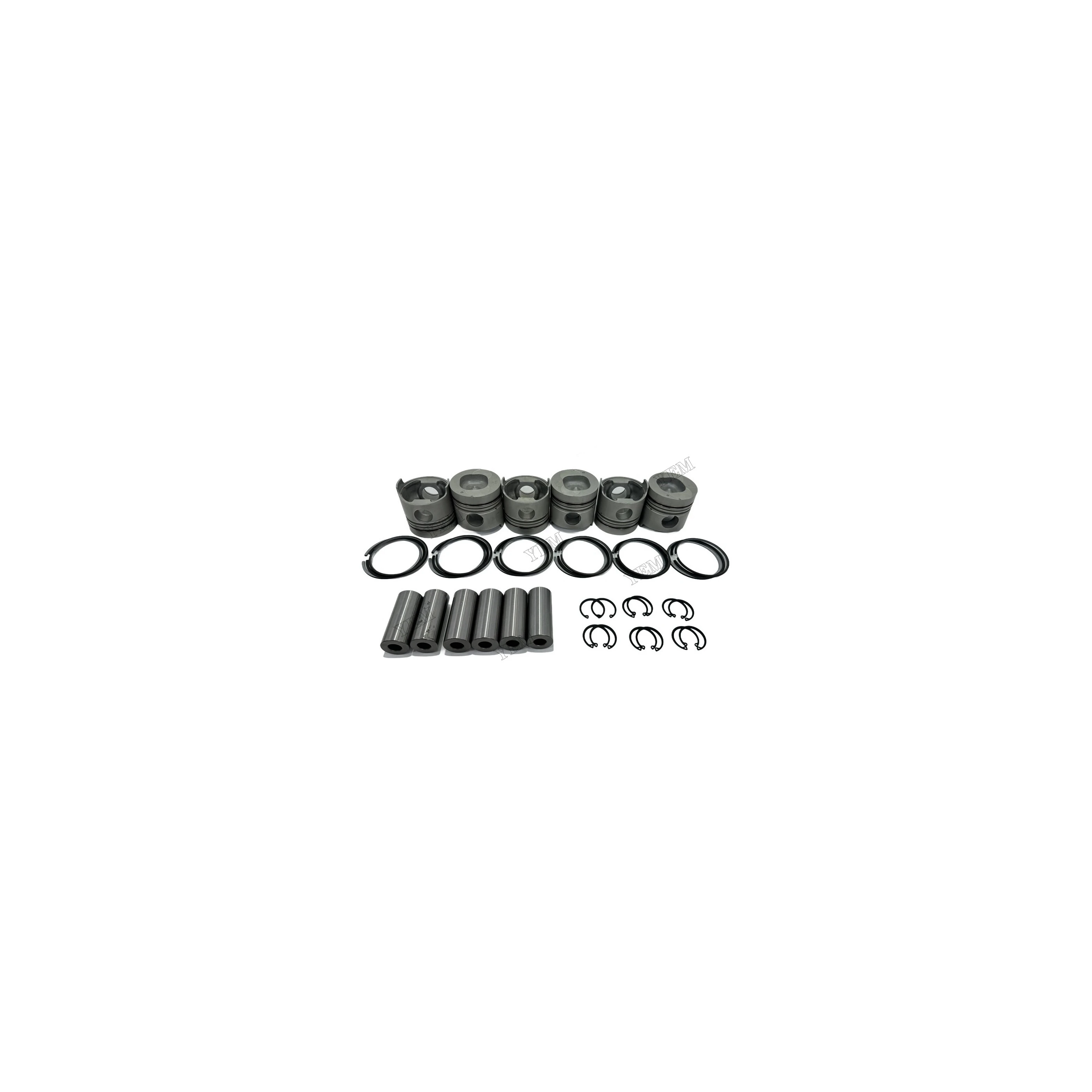 Cylinder Pistons Kit With Rings Suitable for Isuzu 6BD1 Replacement Engine Parts