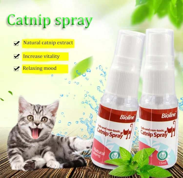 Natural Essential Oil Toy Products Catnip Spray for Enhance Excitement of Cat