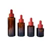 Amber Bottle +Red Dropper Cap