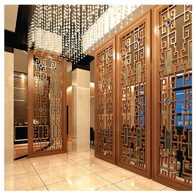 Индивидуальный дизайн декоративный экран для уединения латунный столовой разделитель