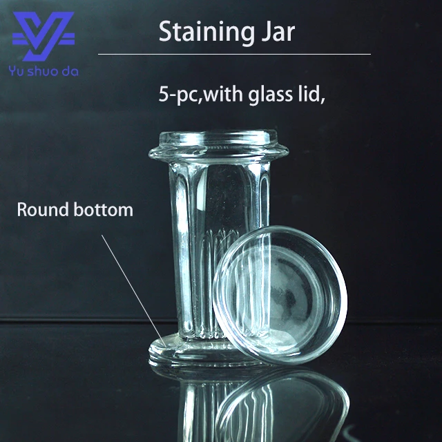 glass microscope slides staining jar