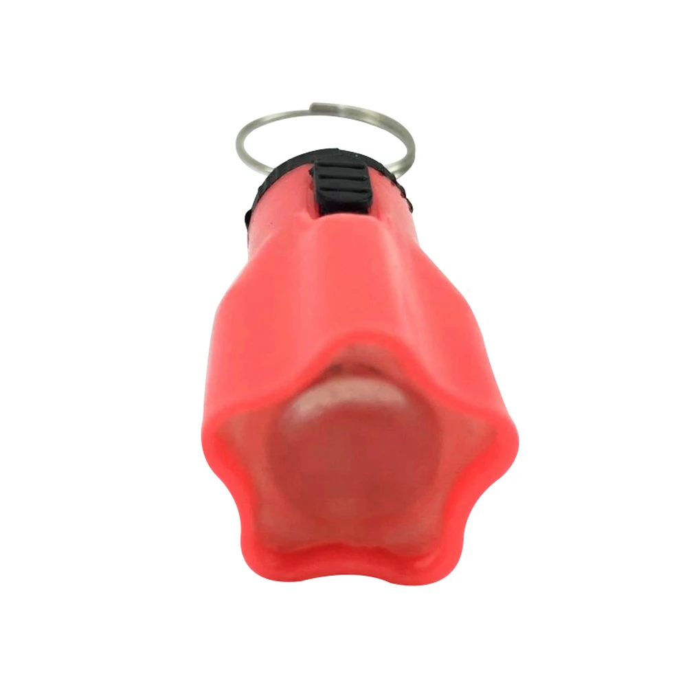 Детский пластиковый мини светодиодный фонарик брелок с кнопкой