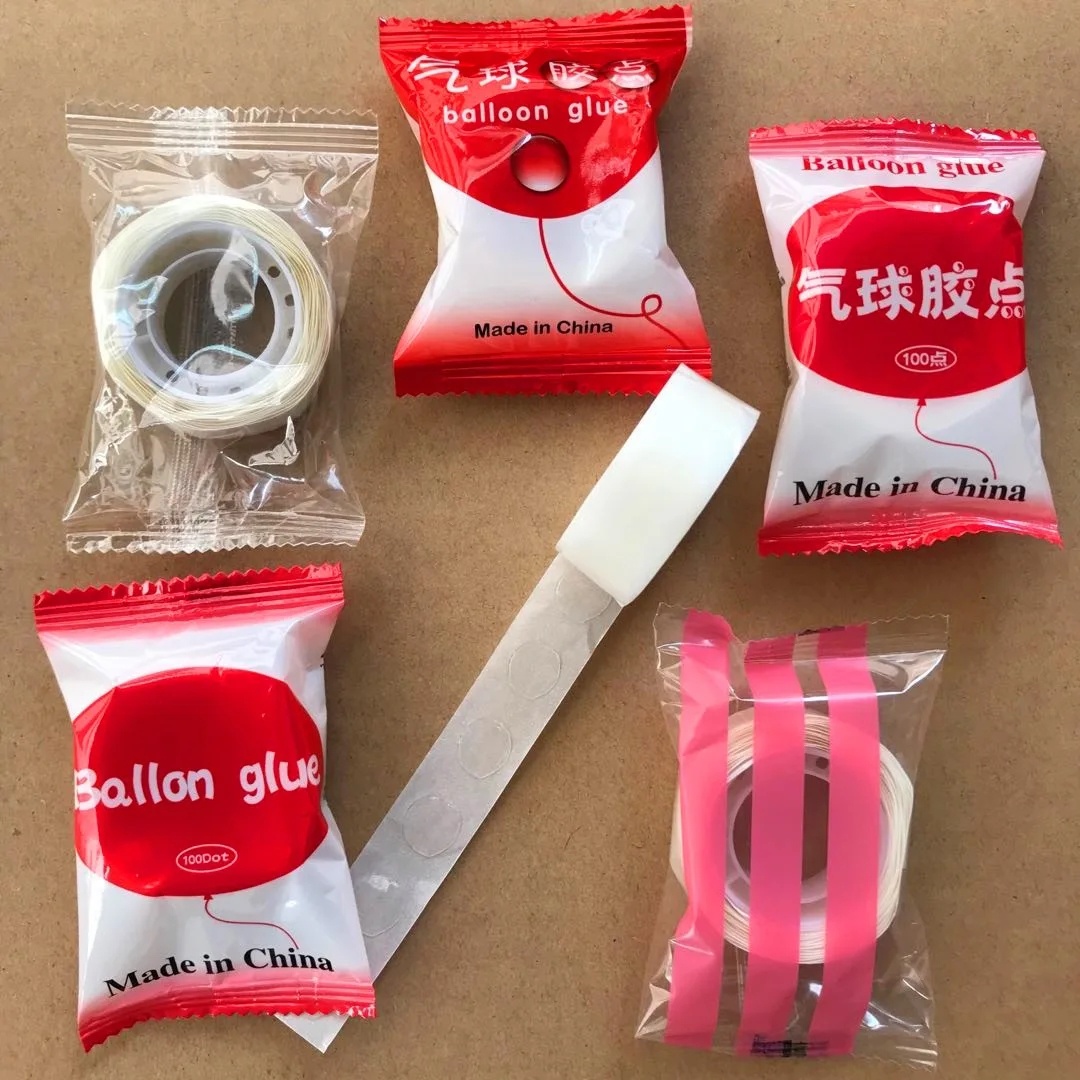 100pcs glue point clear balloon glue