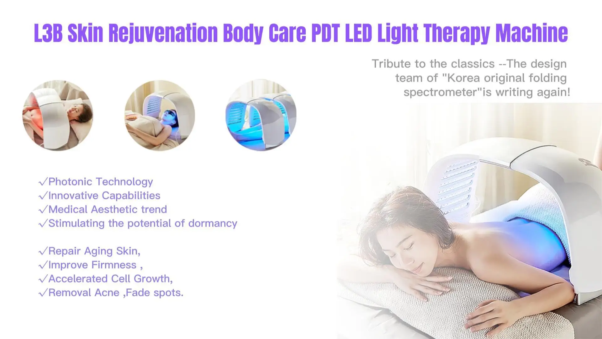 Portable pdt led light therapy skin rejuvenation wrinkle removal led photon light therapy machine