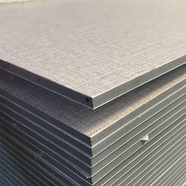 Modern 8mm Bamboo Charcoal Fiber PVC Wood Veneer Panel for Hotel Interior Decoration for Villa Bedroom Warehouse Hall Factory