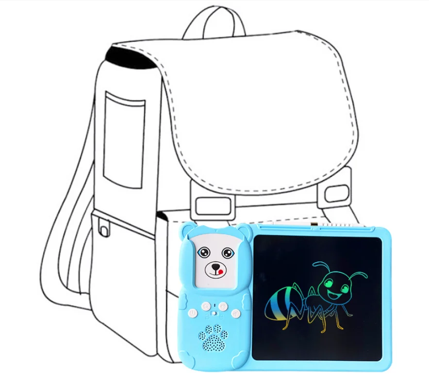 Talking english spanish flash cards lcd writing tablet for kid 510