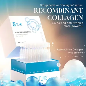 Single-Use Recombinant Collagen Face Essence Serum for Face Brightens Skin Tone Hydrates Moisturizes Resists Oxidation