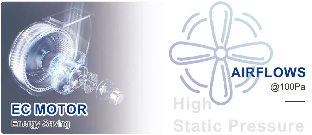 Supply Electric Extract Fan, HRV, ERV, HVAC, VMC - detail 10