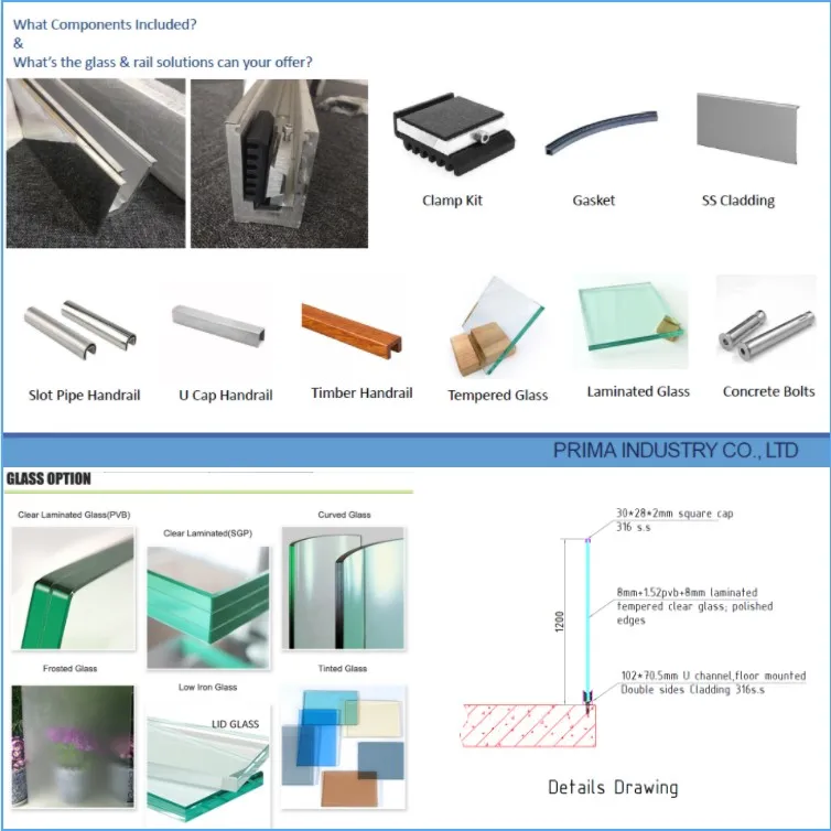 Frameless Aluminum U Channel Railing Led Light Glass Balustrade Buy Frameless U Channel Railing Led Light Glass Balustrade Aluminum U Channel Railing Product On Alibaba Com