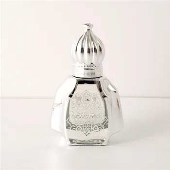 Fancy Stock UV engraved perfume essential oil oud attar bottle 10 ml