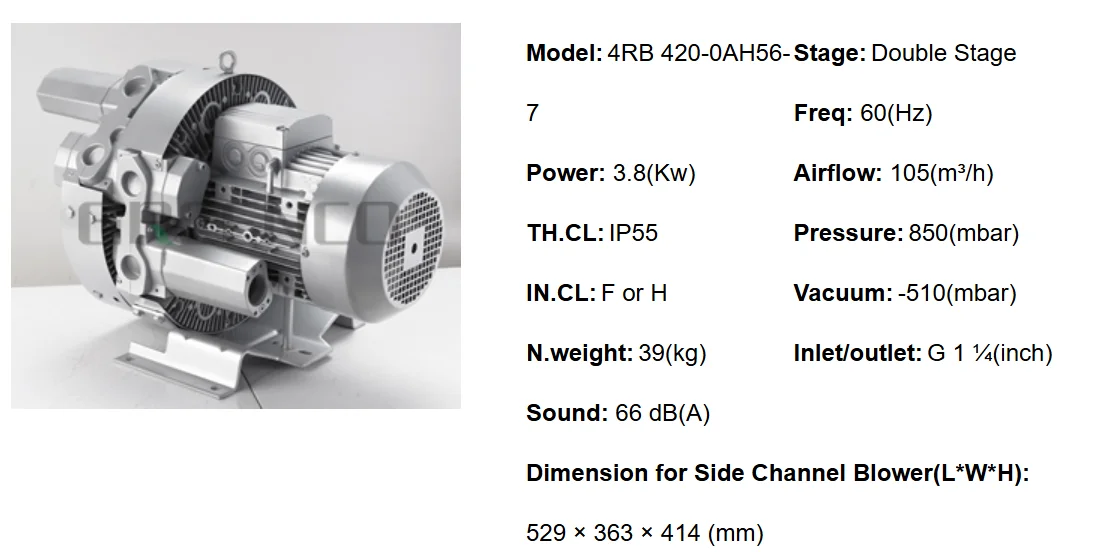 Comercial Blower, 5ring, Electric, Stainless Steel - detail 16