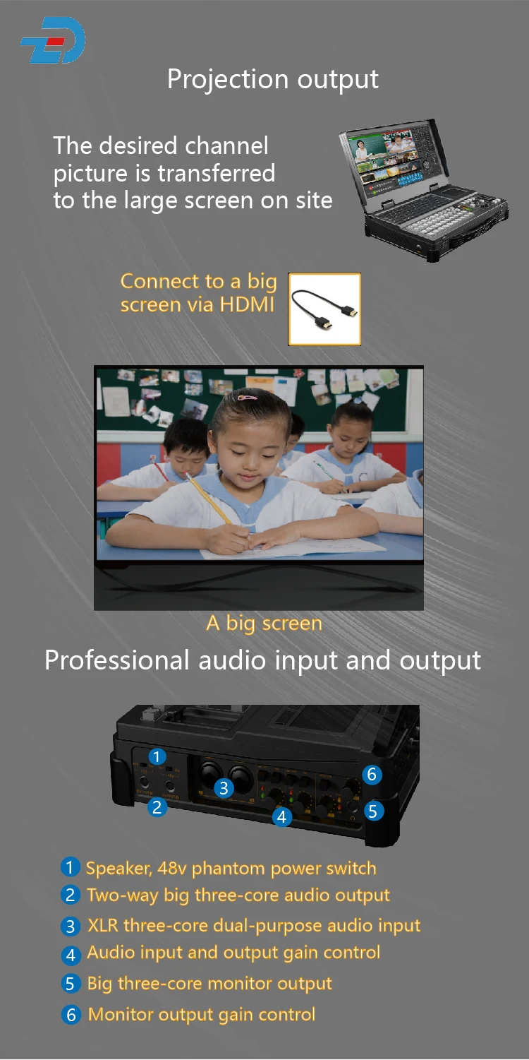 Streeming Machine ZJC Multi-Functional Live Streaming Machine for Radio & TV