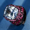 Bague ajustable plaquée or noir, or blanc, bleu