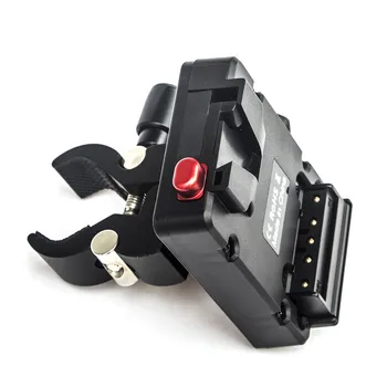 V-port Converter with Crab Clamp for CAM S6 F6 M4 Battery F970 to V-Mount Battery Power Supply Socket