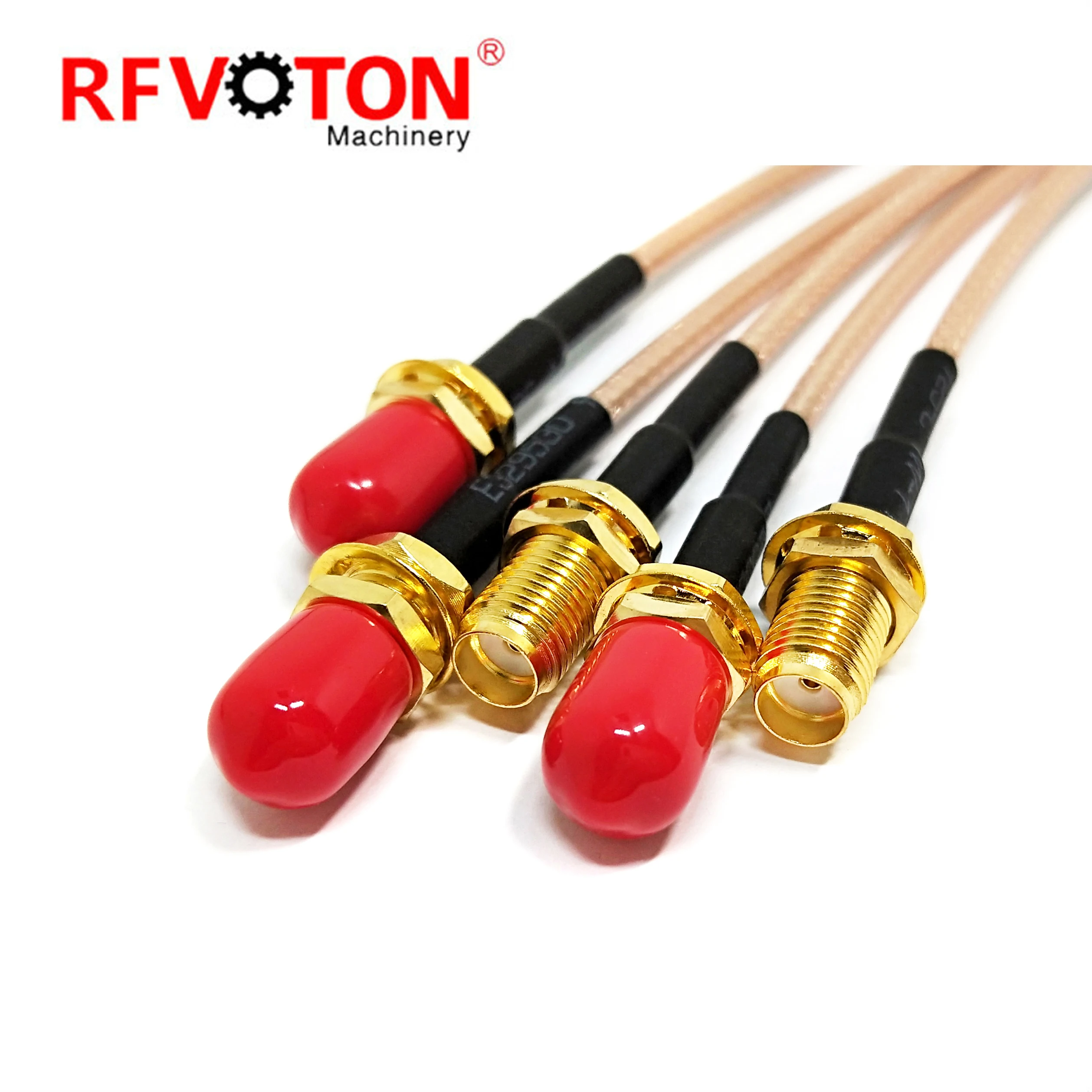 Werkslieferung, 50-Ohm-MMCX-Stecker männlich, 90 Grad, zu SMA-Buchse weiblich für RG316-HF-Koaxial-Pigtail-Antennenkabelbaugruppe
