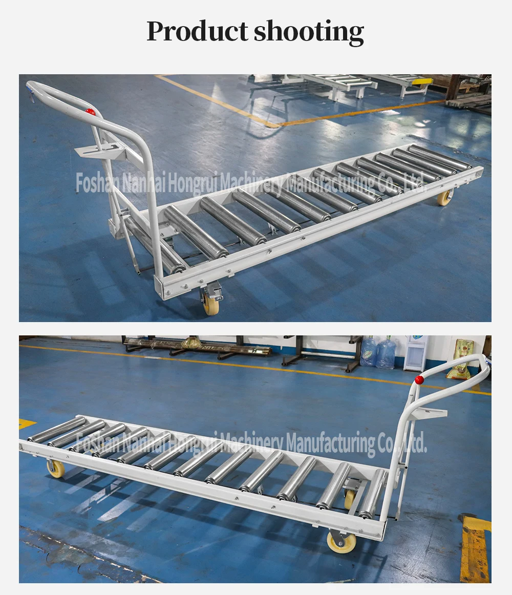 Hongrui Customized Original Non Power Pallet Roller Trolley factory