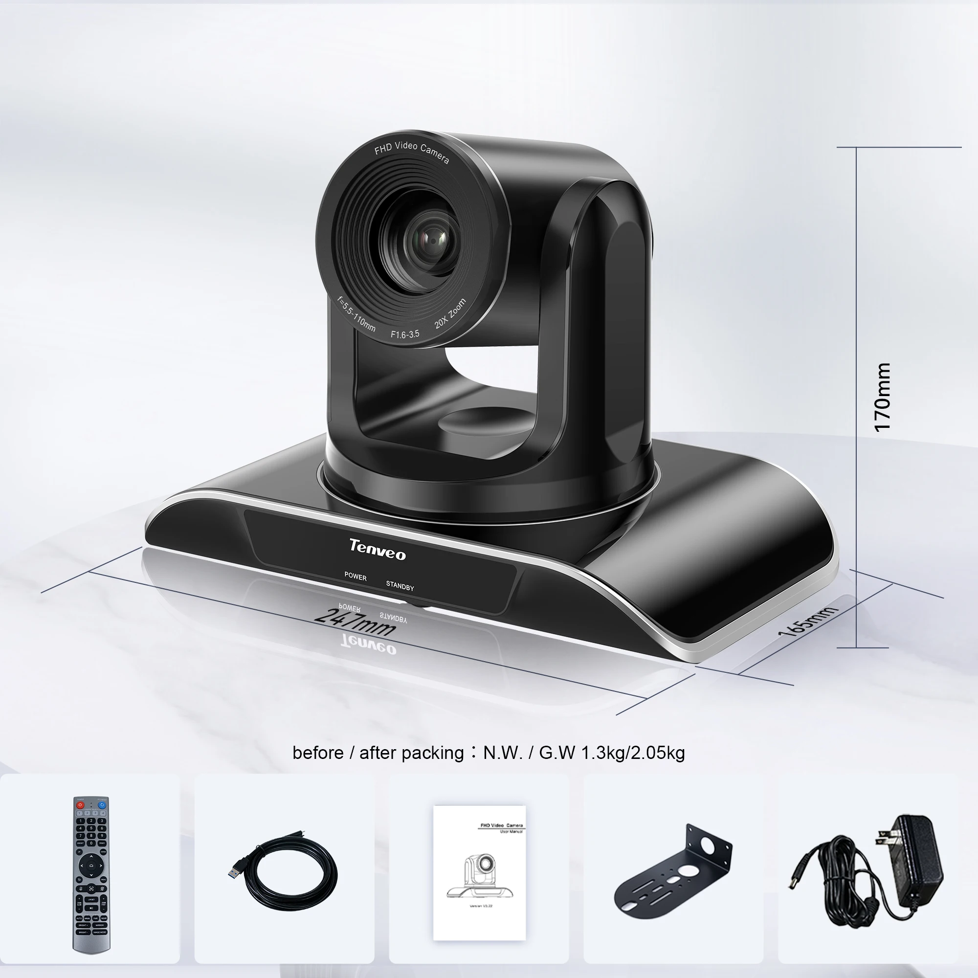 Tenveo VHD20H PTZ Cameras - Professional Video Conferencing