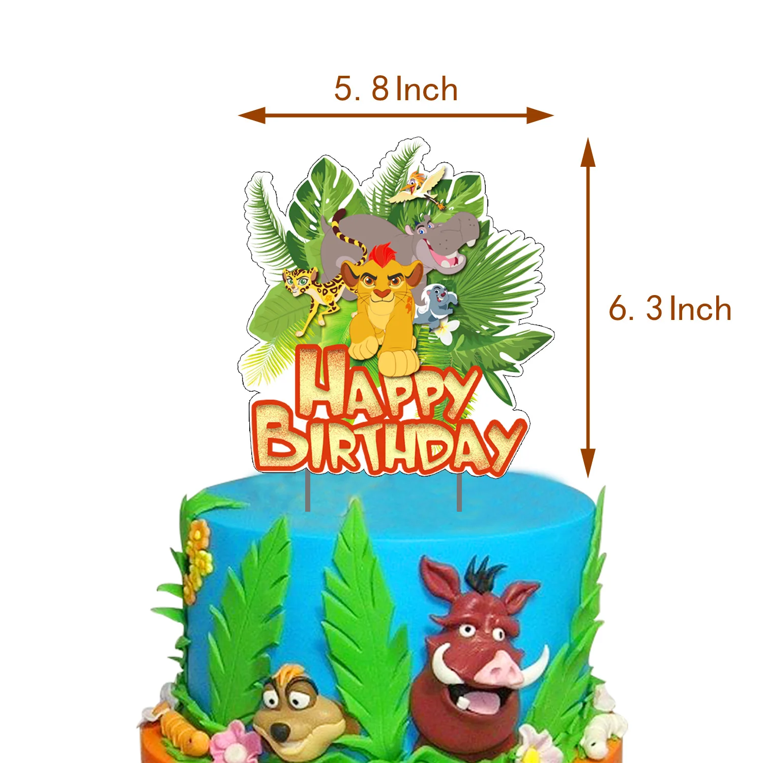 Set Decorazioni Compleanno Il Re Leone – 34 Pezzi: Striscione, Palloncini, Decorazioni Per Torta E Tovaglia – Tema Anime