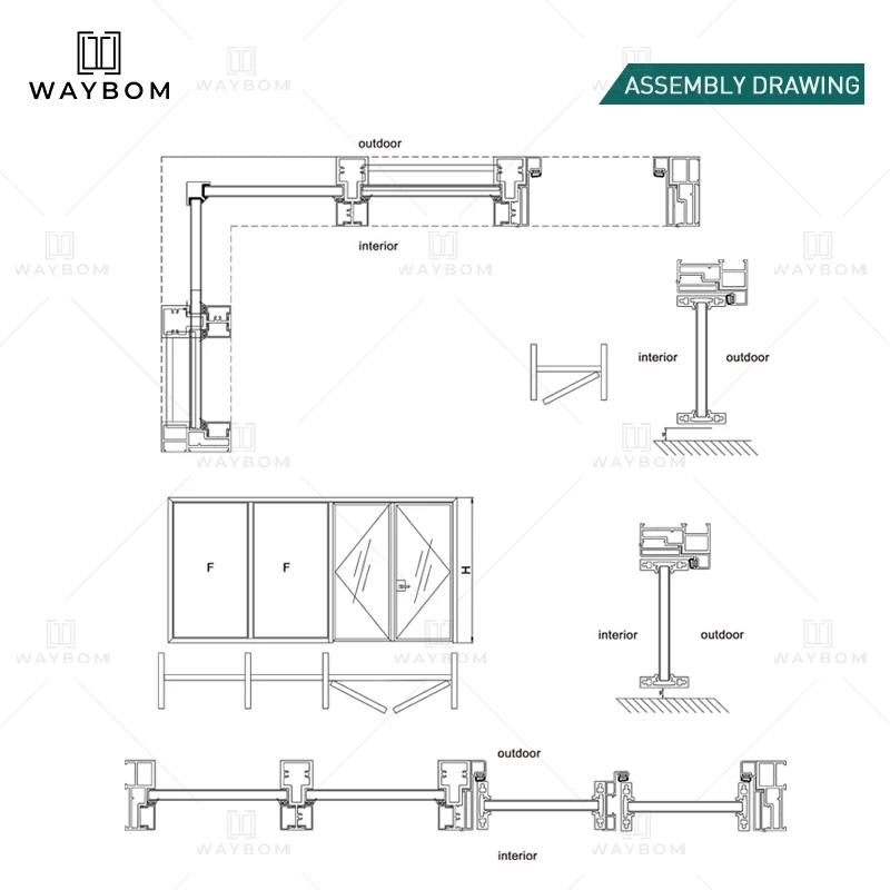 Slim Office Modular Aluminium Profile Glass Partition Indoor Acoustic Toughened Glass Aluminium Partition Office Frame